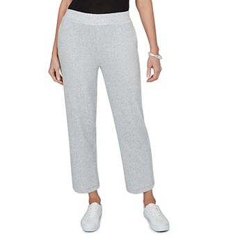 Women's Alfred Dunner Weekend Warrior Velour Ankle Pants