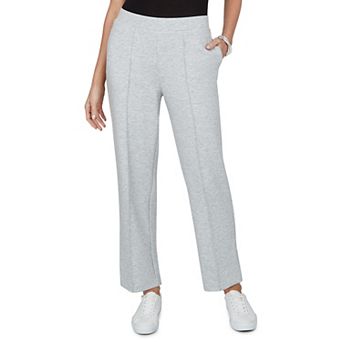 Women's Alfred Dunner Weekend Warrior Embellished Straight Leg Sweat Pants