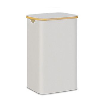 Laundry Hamper Lid Handles Foldable Clothes Basket