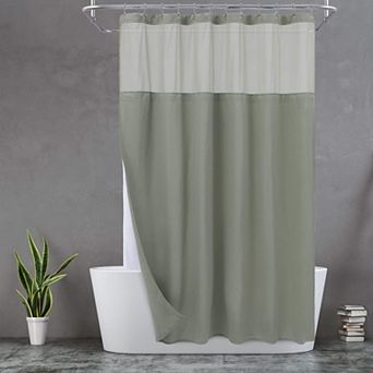 71"W x 84"L Waffle Weave Shower Curtain Liner Set