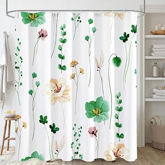 Watercolor Flower Shower Curtain