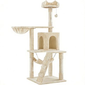 54” Multi-Level Cat Tree with Condo Hammock Activity Center