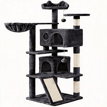 57" Multi-Level Cat Tree Condo Activity Tower Play House