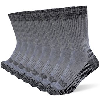 4 Pairs Mens Crew Work Boot Socks Thick Cushioned Wicking