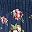 Navy Blue Floral