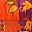 Floral Orange Purple