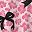 Pastel Pink Bow Black