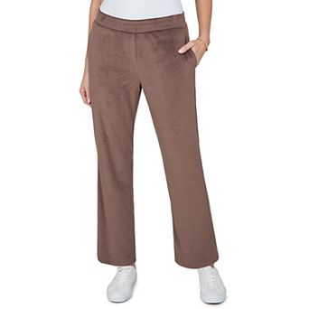 Women's Alfred Dunner Soft Luxe Knit Short Length Lounge Pants