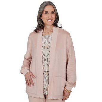 Women's Alfred Dunner Luxe Open-Face Cardigan Sweater