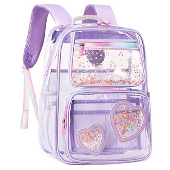 Clear Stadium Backpack Heavy Duty Transparent Bookbag School