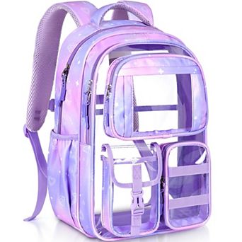 17" Transparent Bookbag Heavy Duty See Through