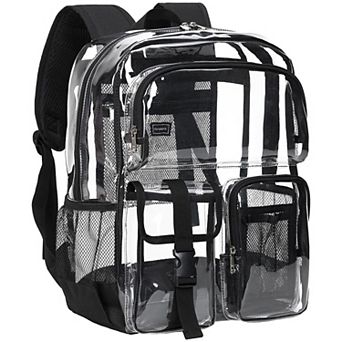 Transparent Bookbag Multi-pockets College Travel Bag