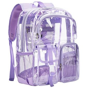 Transparent Bookbag Multi-pockets College Travel Bag