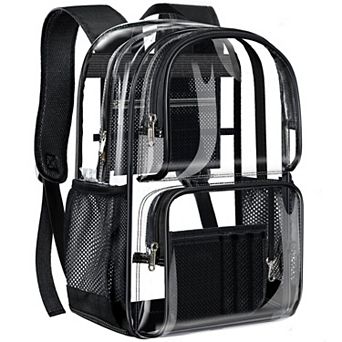 Heavy Duty Transparent Bag College Work Travel Security School backpack