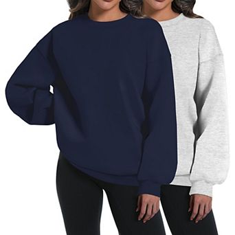 2 Pack Womens Oversized Hoodies Long Sleeve Crewneck Pullover