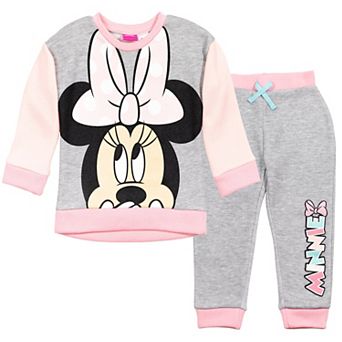 Disney's Minnie Mouse 2 pc Fleece Sweatshirt and Pants Set