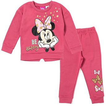 Disney's Minnie Mouse 2 pc Fleece Sweatshirt and Pants Set