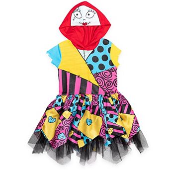 Disney Nightmare Before Christmas Sally Cosplay Hooded Dress