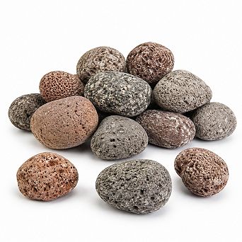 Natural Rounded Lava Rock for Vases, Planters, Centerpieces & Home Décor 10 Pounds