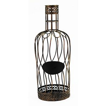Decorative Metal Wine Cork Holder Bottle, Cork Collector Display for Kitchen, Bar & Home Decor