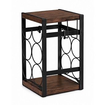 Wine Rack for Countertop Wine Bottle Organizer for Kitchen Counter, Home Bar & Dining Room