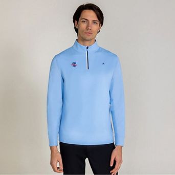 Men's Redvanly Light Blue Philadelphia Phillies Fleet Quarter-Zip Pullover