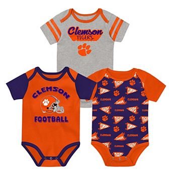 Newborn Outerstuff Orange Clemson Tigers Star Player Three-Piece Bodysuit Set