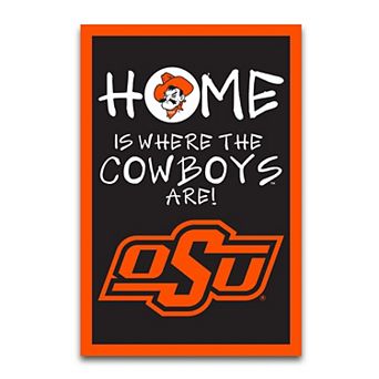 "Oklahoma State Cowboys Home Is Where 12"" x 18"" Garden Flag"