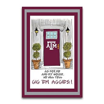 "Texas A&M Aggies As For Me 12"" x 18"" Garden Flag"