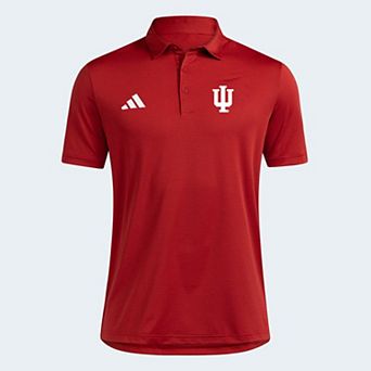 Men's adidas Crimson Indiana Hoosiers Ultimate 365 Stripe Polo