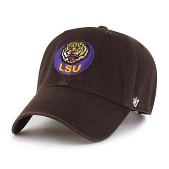 Men's '47 Brown LSU Tigers Vault Clean Up Adjustable Hat