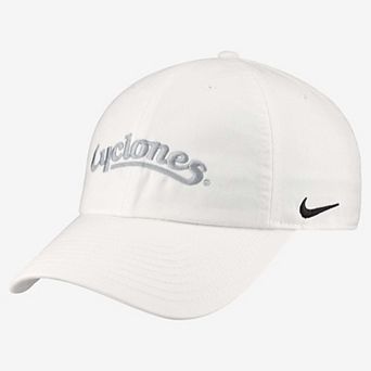 Unisex Nike Iowa State Cyclones White Club Adjustable Hat