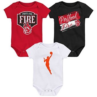 Newborn Outerstuff Portland Fire Destiny 3 pc Creeper Set