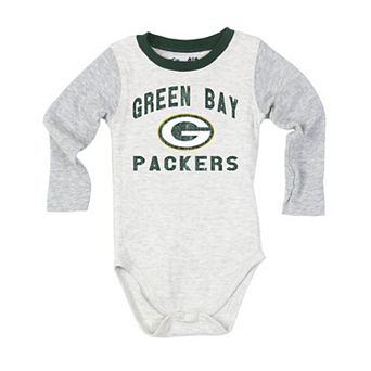 Infant Wes & Willy Gray Green Bay Packers Jie Jie Hopper Set