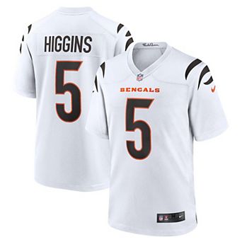 Men's Nike Tee Higgins White Cincinnati Bengals Game Jersey
