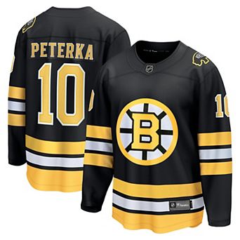 Men's Fanatics JJ Peterka Black Boston Bruins Home Breakaway Jersey