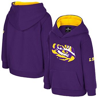 Toddler Colosseum Purple LSU Tigers Big Logo Fleece Pullover Hoodie