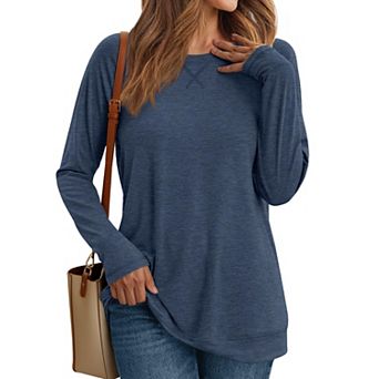 Women's Oversized Long Sleeve Tunic Top