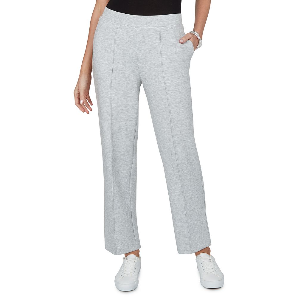 Petite Alfred Dunner Weekend Warrior Straight Leg Sweatpants