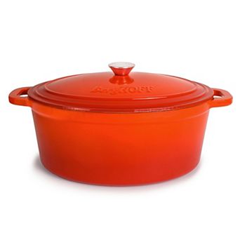 BergHOFF Neo 8-qt Oval Cast Iron Dutch Oven with Lid