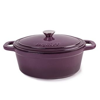 BergHOFF Neo 8-qt Oval Cast Iron Dutch Oven with Lid