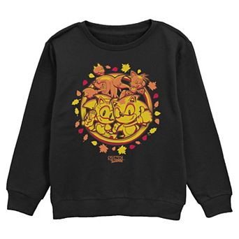 Boys 6-20 Sonic The Hedgehog Autumn Ring Crew Fleece Sweatshirt