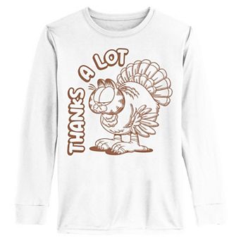Boys 6-20 Garfield Thanks A Lot Long Sleeve Graphic Tee