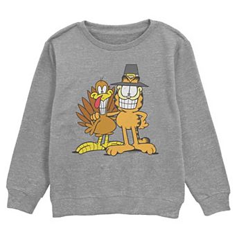 Boys 6-20 Garfield Pilgrim Portrait Crew Fleece Sweatshirt