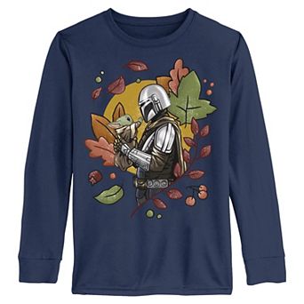 Boys 6-20 Star Wars The Mandalorian Fall Hug Long Sleeve Graphic Tee