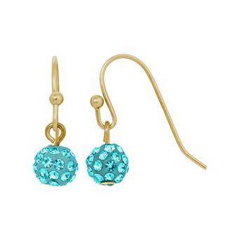 1928 Pave Fishhook Drop Earrings
