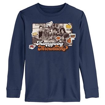 Boys 6-20 Friends Thanksgiving Throwbacks Long Sleeve Graphic Tee