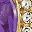 Silver Tone Purple