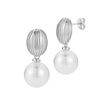 WINX Simulated Pearl Post Drop Earrings