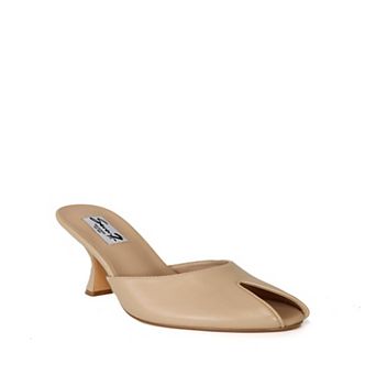 Yoki Women's Open Toe Slit High Heel